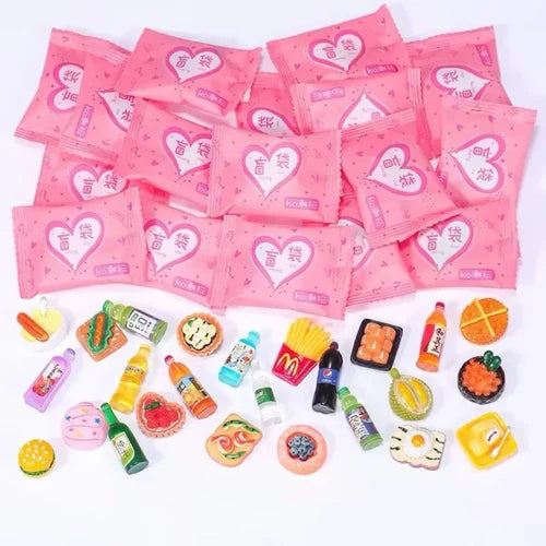 Random Style Bag Miniature Food Toy Mini Model Toys Simulation