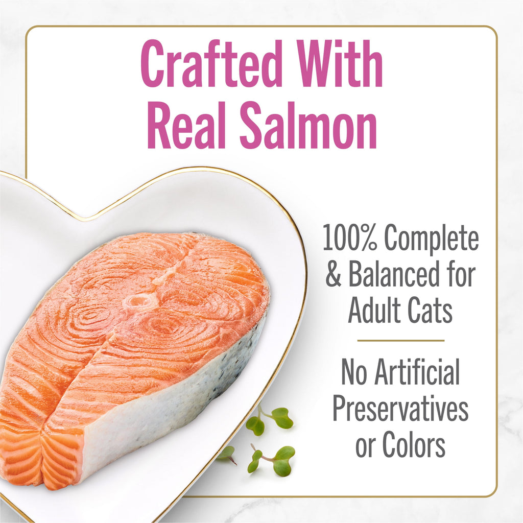 Purina Fancy Feast Petites Seared Salmon Entree With Spinach in Gravy Gourmet Wet Cat Food Pate