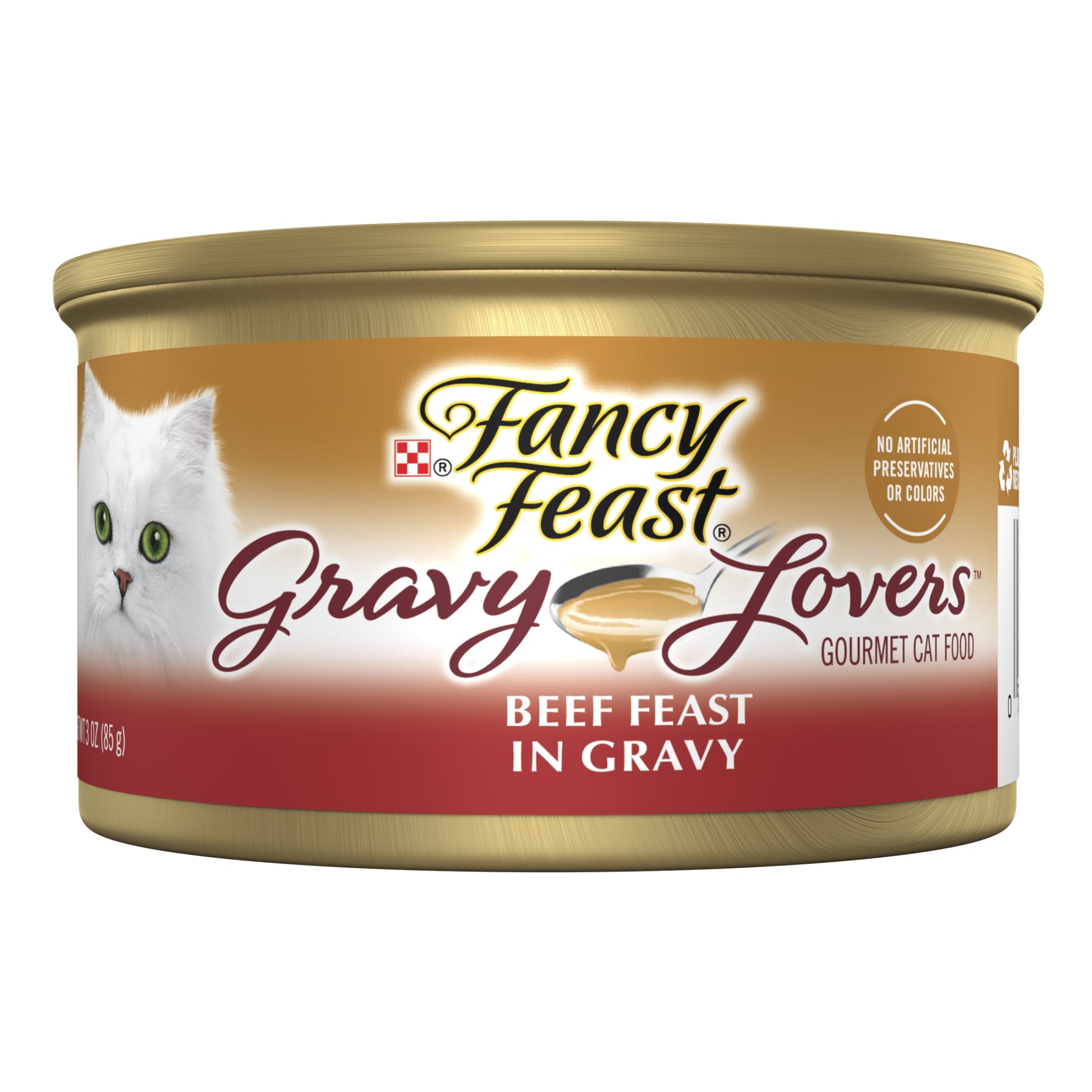(12 pack) Purina Fancy Feast Gravy Lovers Wet Cat Food, Beef in Gravy, 3 oz Can