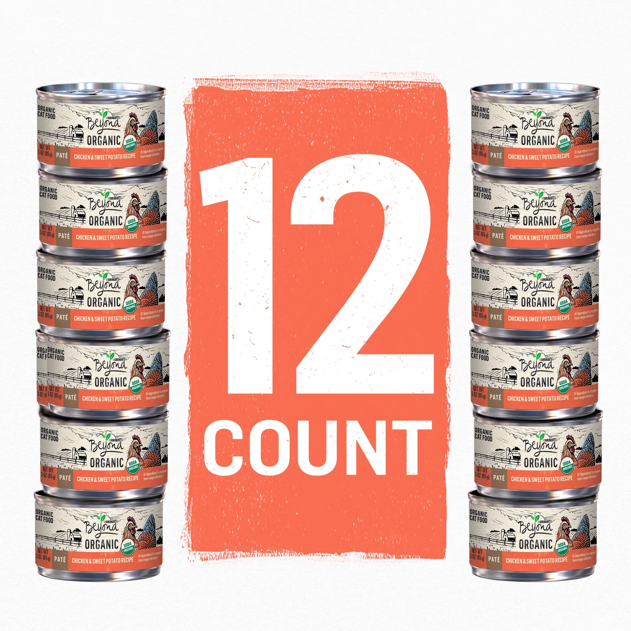 Purina Beyond, Chicken & Sweet Potato, Wet Cat Food Pate, 3 oz Cans, (12 Count)