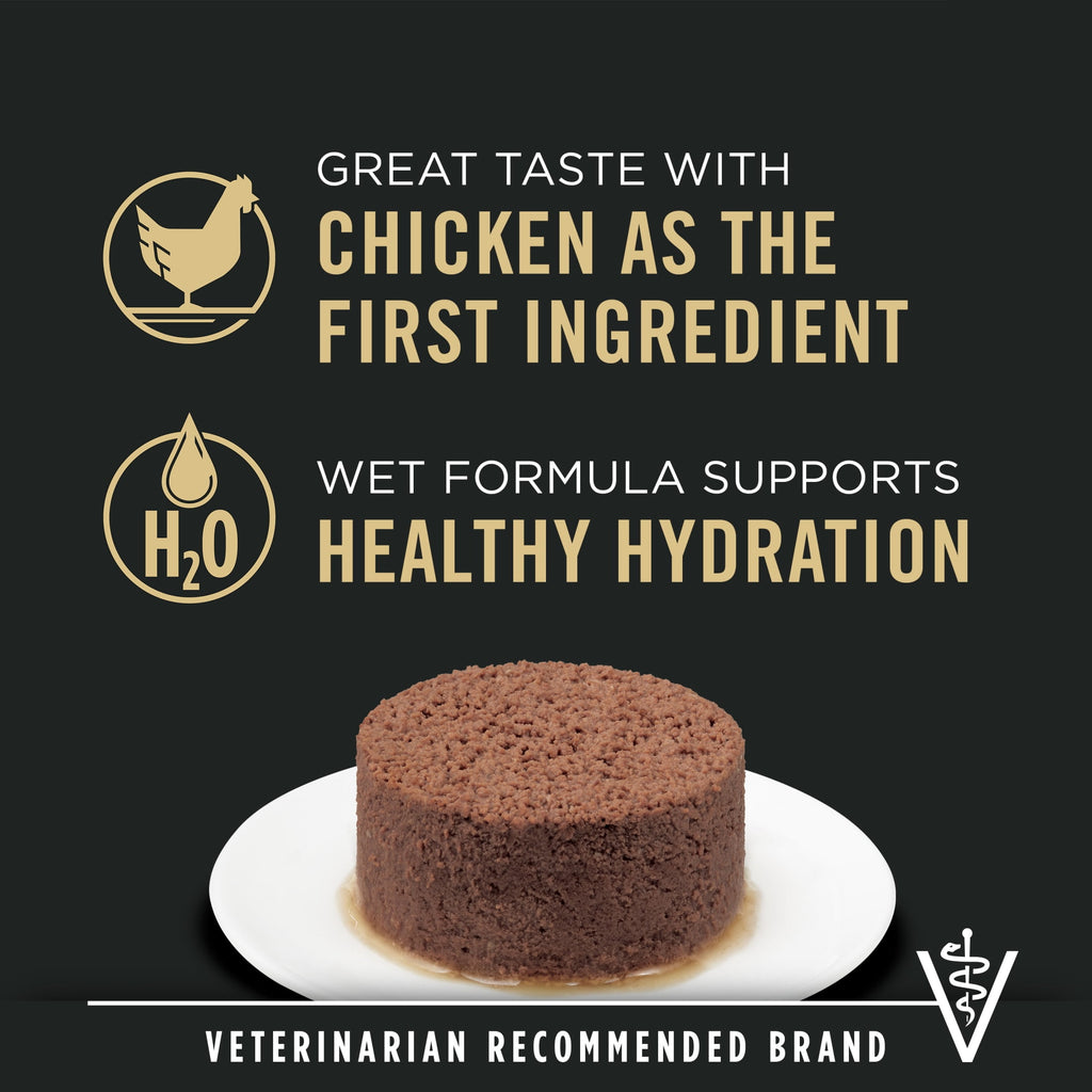 Purina Pro Plan Vital Systems Chicken Entree Wet Kitten Food 4-in-1 Muscles, Brain, Immune and Bone, 3 oz Can