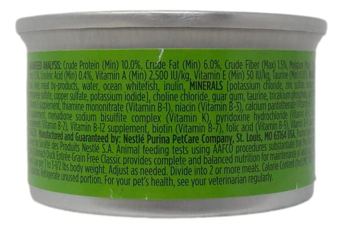 Pro Plan Focus Wet Grain Free Cat Food Sensitive Skin and Stomach Formula 2 Flavor 6 Can Sampler - (3) Each: Arctic Char Fish, Duck Entree (3 Ounces) MerlinsMart Zine + Catnip Toy