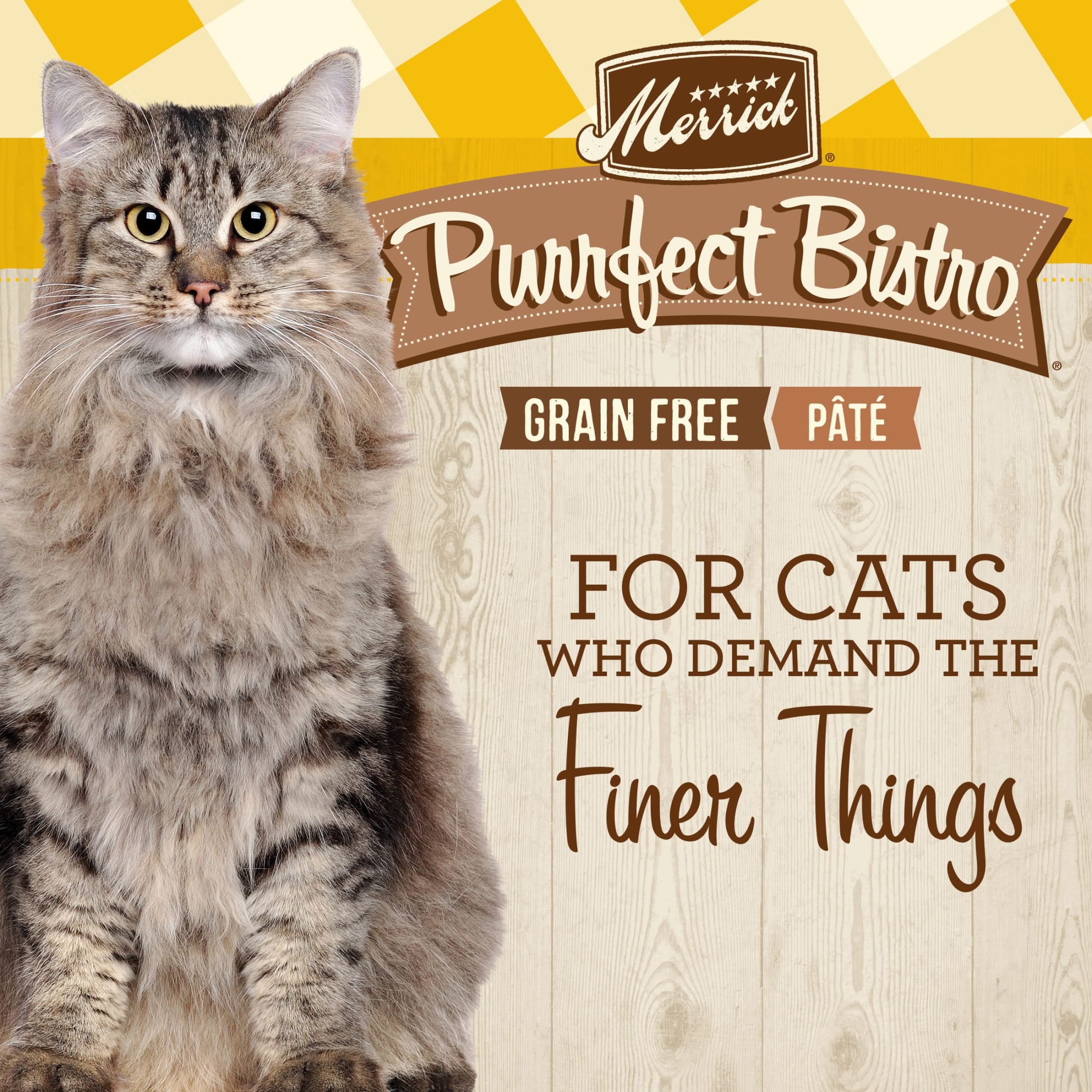 Merrick Purrfect Bistro, Grain Free High Protein Chicken, Wet Cat Food Pate, 5 oz Cans, 24 Pack