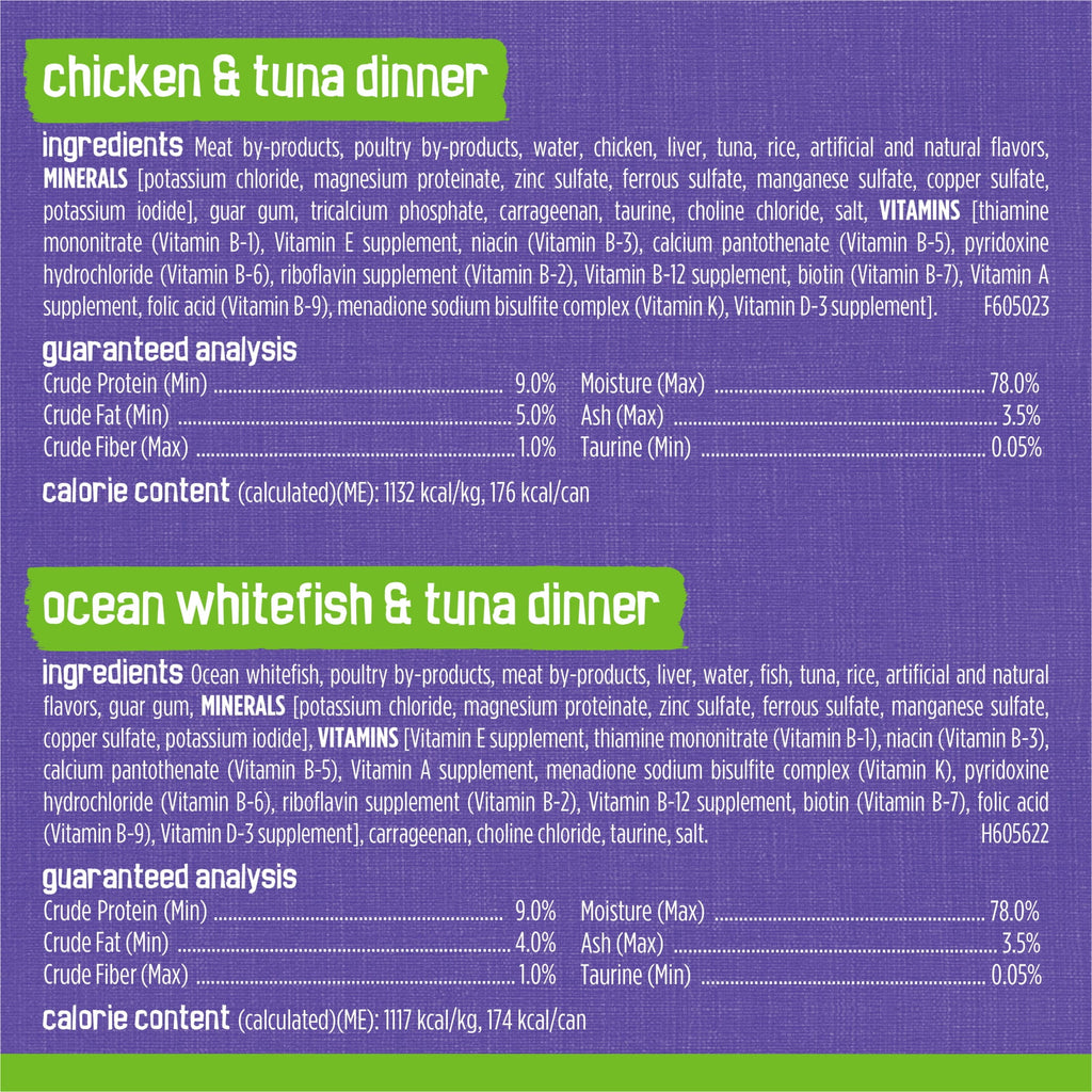 (2 pack) Purina Friskies Pate, Soft Seafood and Chicken Variety Pack, Wet Cat Food, 5.5 oz Cans, 40 Pack