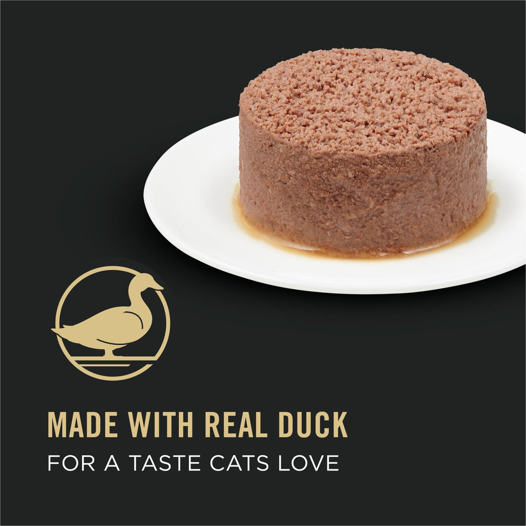 Purina Pro Plan, Grain-Free Duck Entree, Wet Cat Food, 3 oz Cans, 24 Pack
