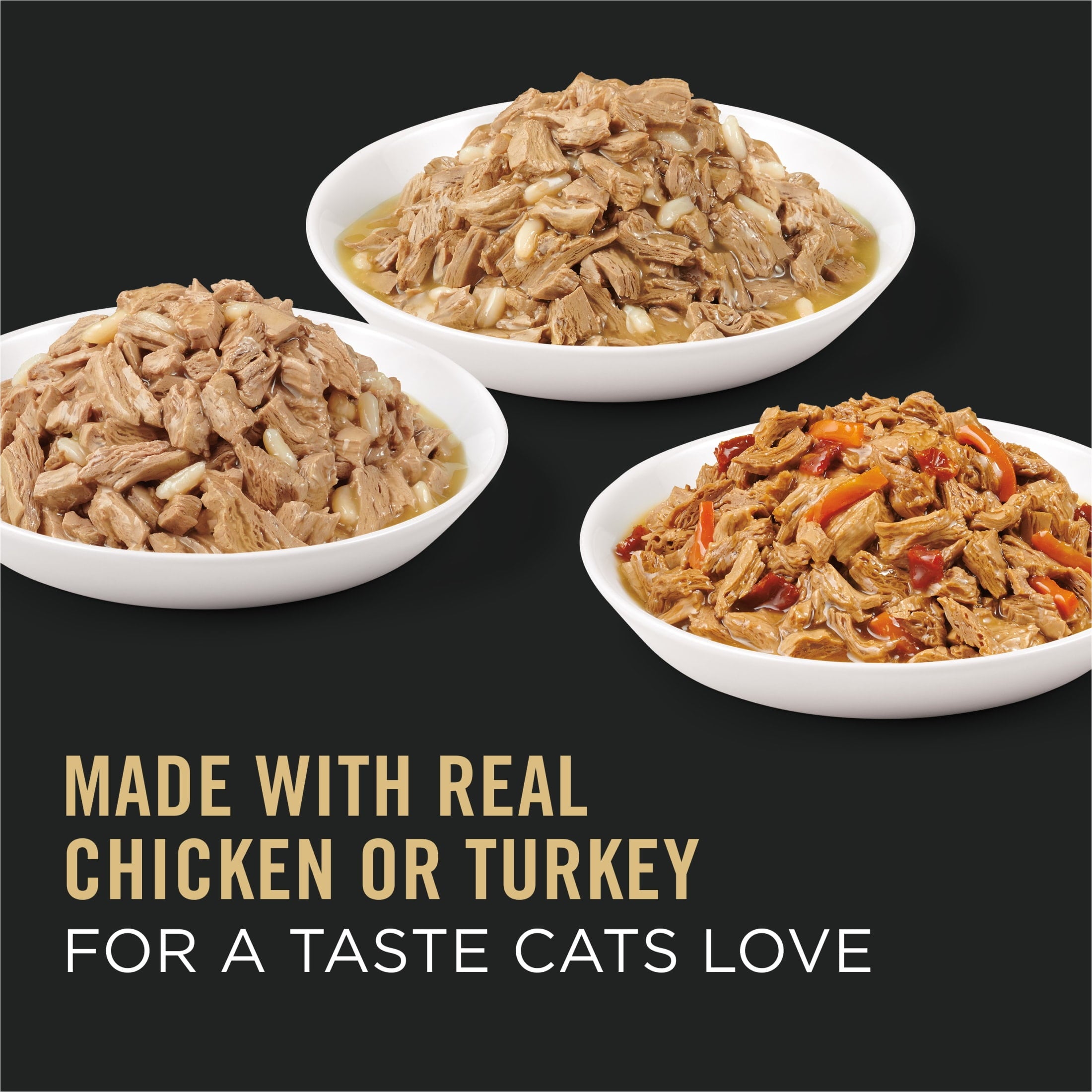 Purina Pro Plan Gravy Wet Cat Food Variety Pack, Chicken & Turkey Favorites, 12 Pack, 3 oz. Cans
