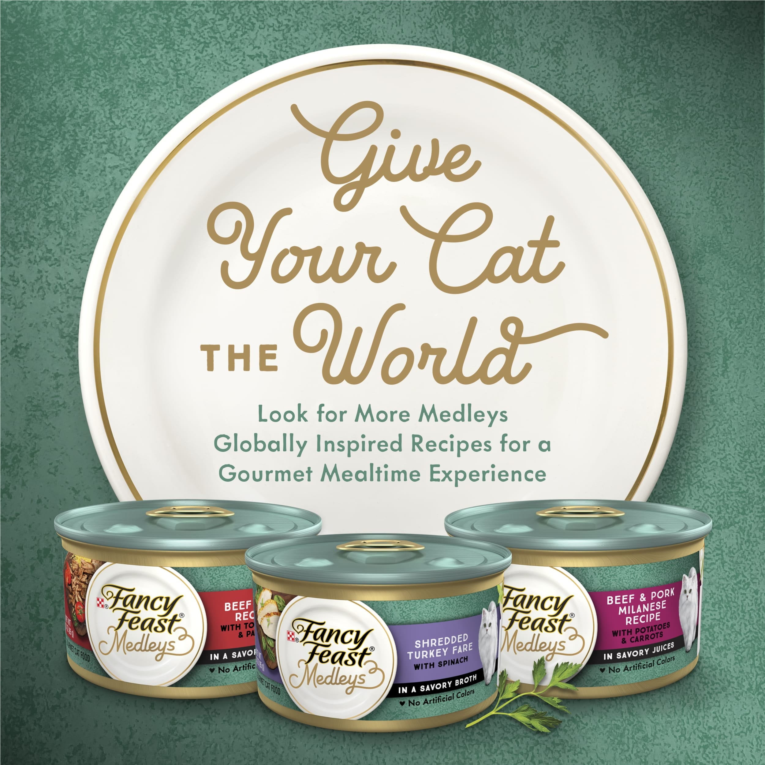 (12 pack) Purina Fancy Feast Medleys Kitten Food, Wet Cat Food, Shredded Chicken & Spinach, 3 oz Can