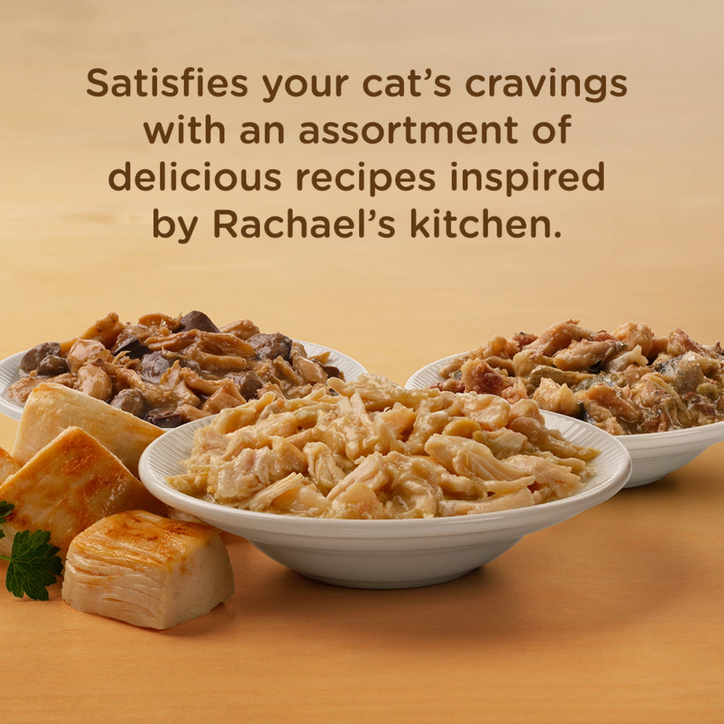 Rachael Ray Nutrish Chicken Lover's Variety Pack Grain Free Wet Cat Food, 2.8 oz. Cup, 12 Count