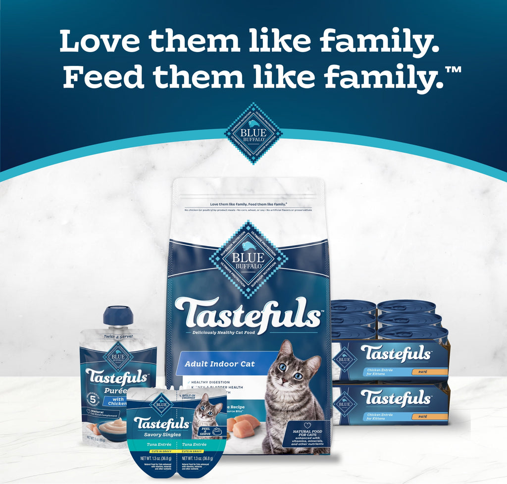 (6 pack) Blue Buffalo Tastefuls Kitten Wet Food Paté, Chicken Entrée 3-oz.