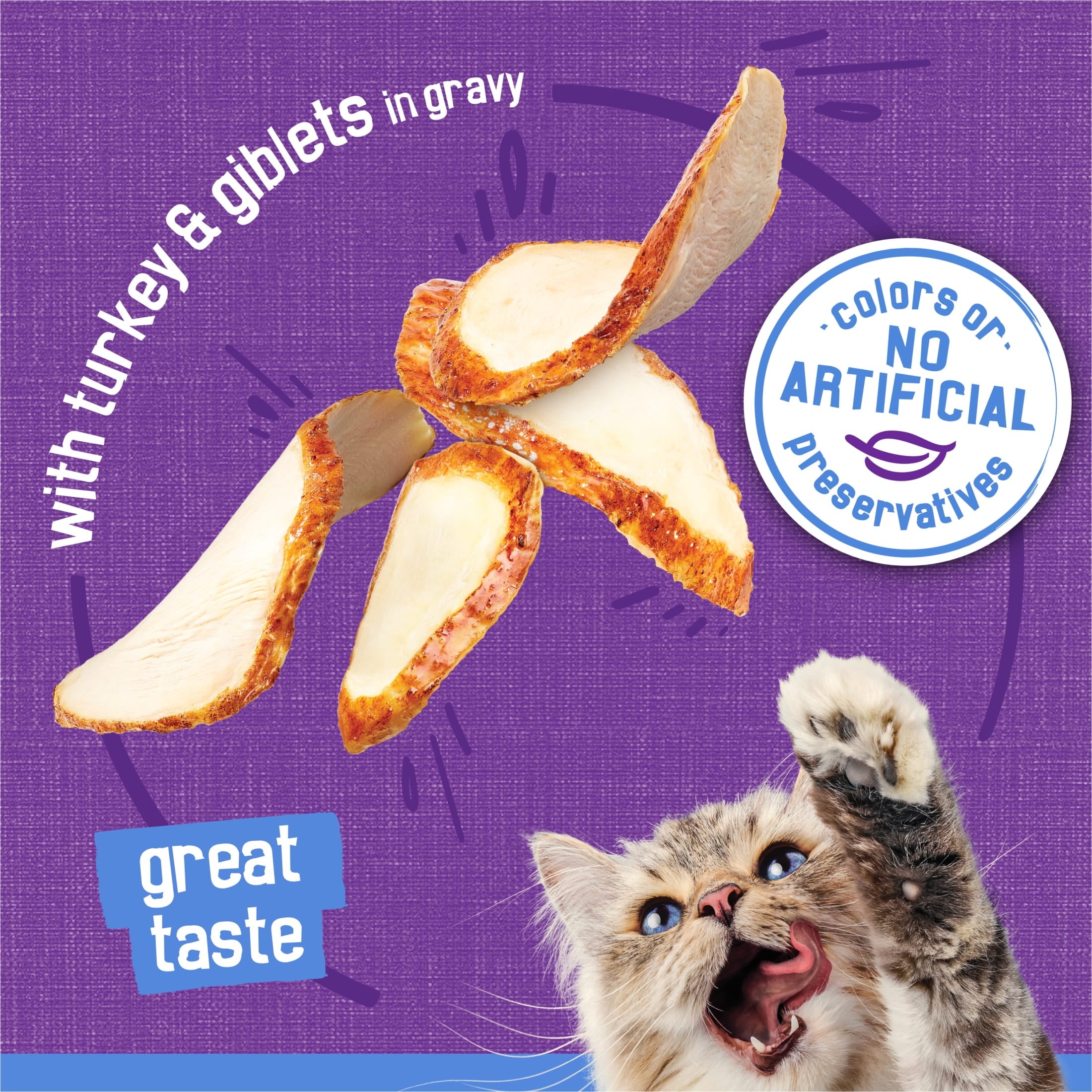 Purina Friskies Shreds Gravy, Soft Turkey and Giblets, Wet Cat Food, 5.5 oz Can