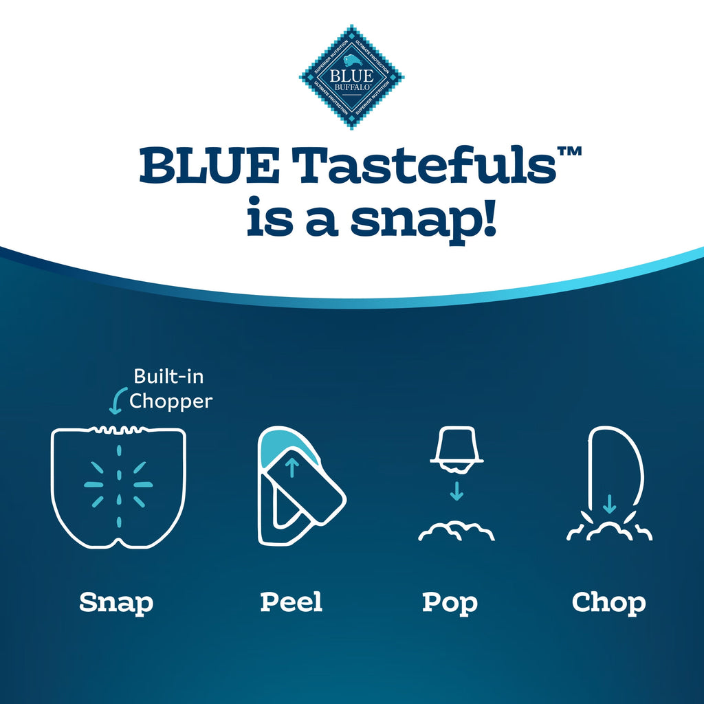 (12 pack) Blue Buffalo Tastefuls Spoonless Singles Wet Cat Food Paté, 2.6-oz Twin Pack, Chicken