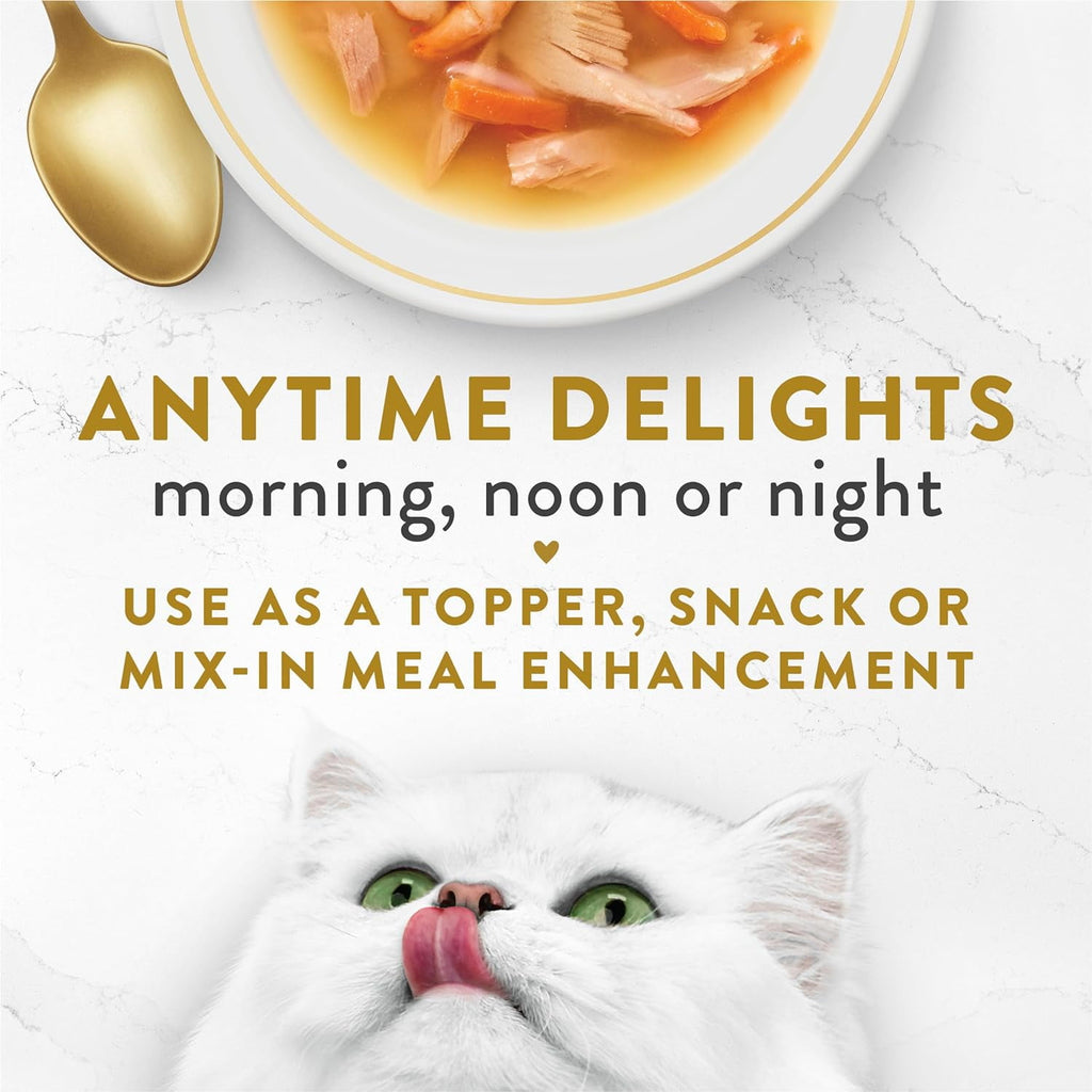 Purina Fancy Feast Broths Kitten Food, Wet Cat Food, Tuna, Shrimp, & Whitefishm 1.4 oz Pouch