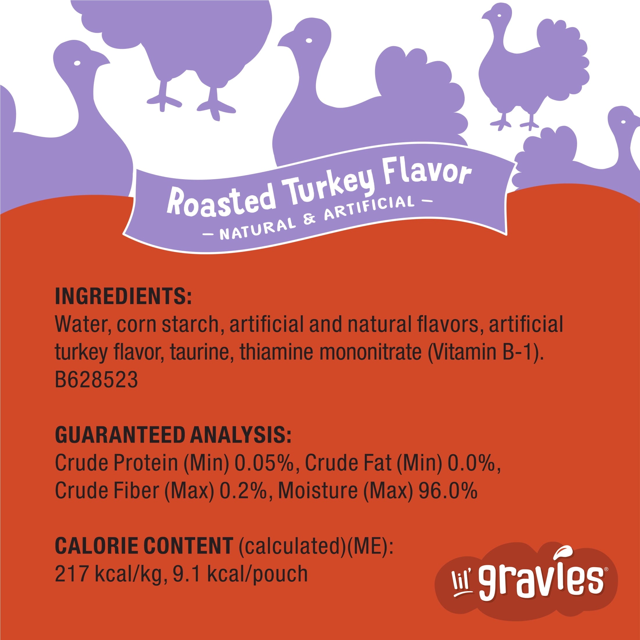(6 pack) Purina Friskies Lil Gravies, Roasted Turkey Flavor Gravy, Wet Cat Food, 1.55 oz. Pouch
