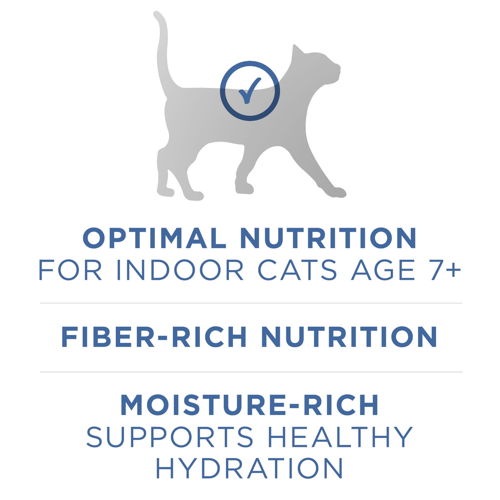 (8 pack) Purina One Indoor Advantage, Chicken & Oceanfish, Wet Cat Food for Adult Cats, 3 oz Can