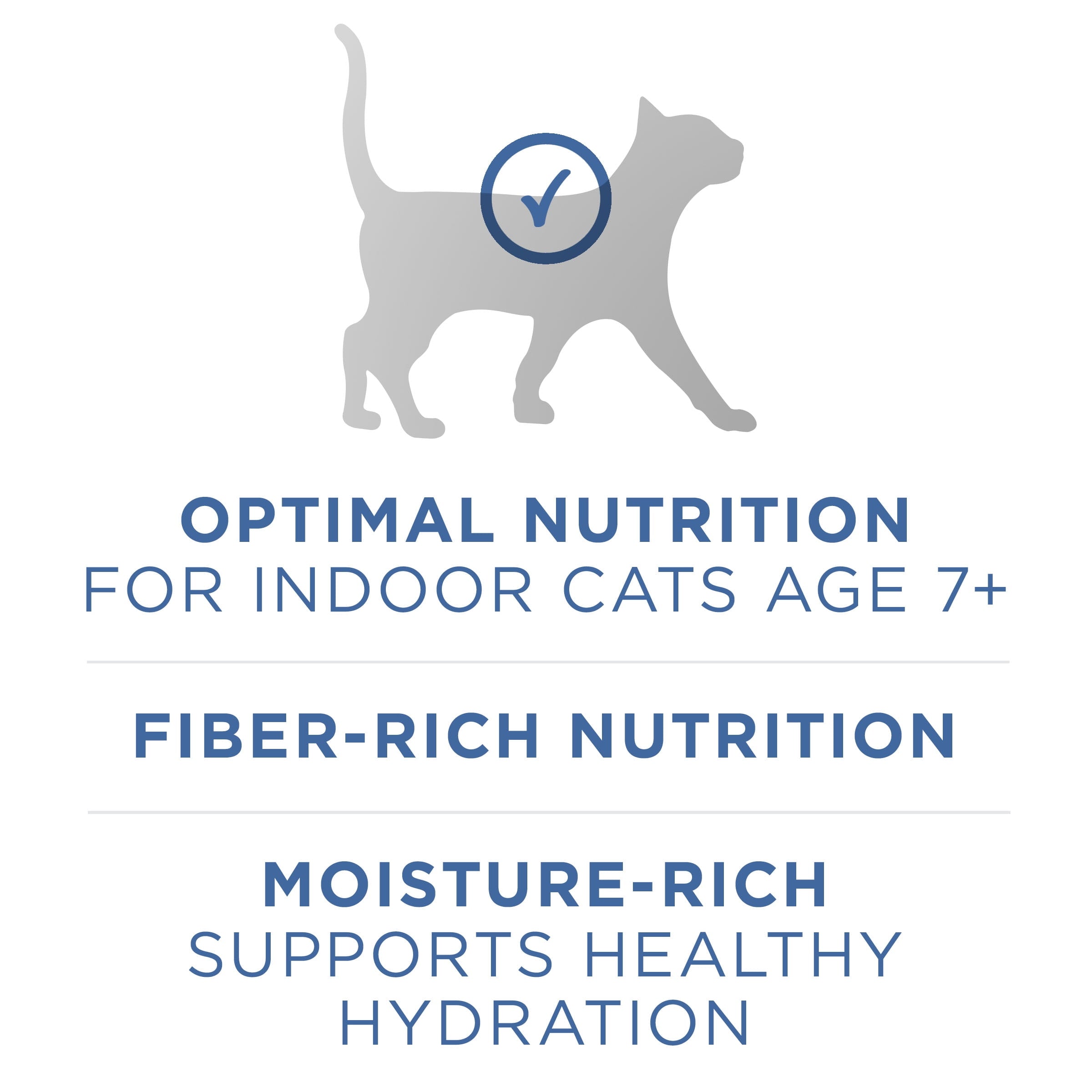(8 pack) Purina One Indoor Advantage, Chicken & Oceanfish, Wet Cat Food for Adult Cats, 3 oz Can