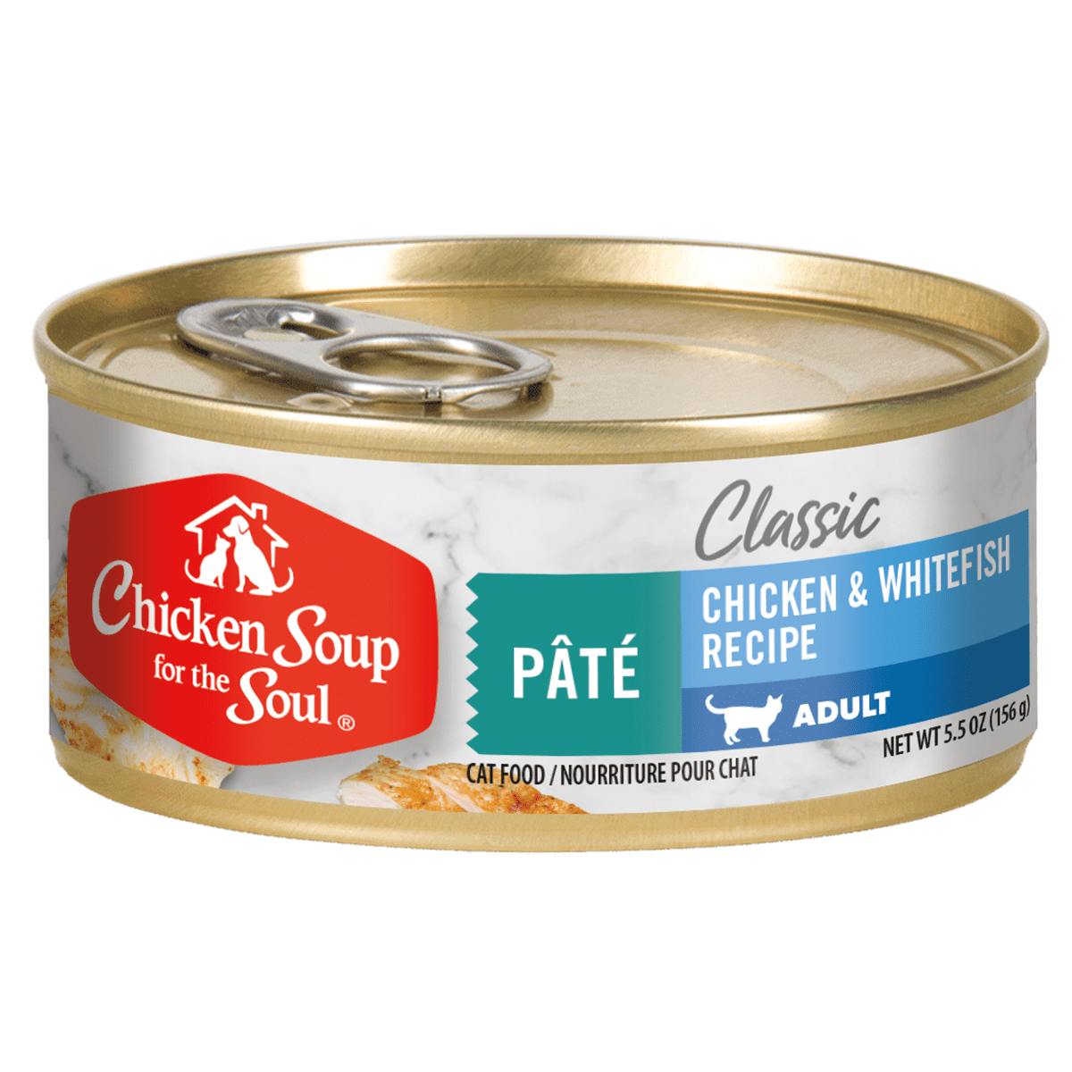 Chicken Soup for the Soul Classic Cat - Chicken & Whitefish Pate Recipe Pate (24 x 5.5oz Case)
