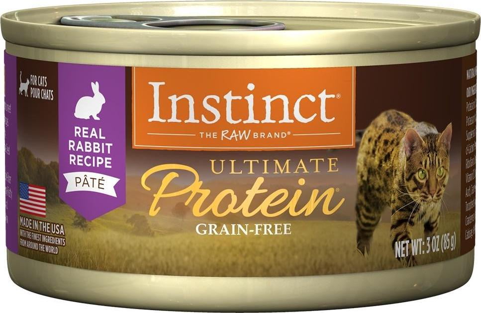 Instinct Ultimate Protein Grain Free Rabbit Natural Canned Cat Food 3oz, case of 24