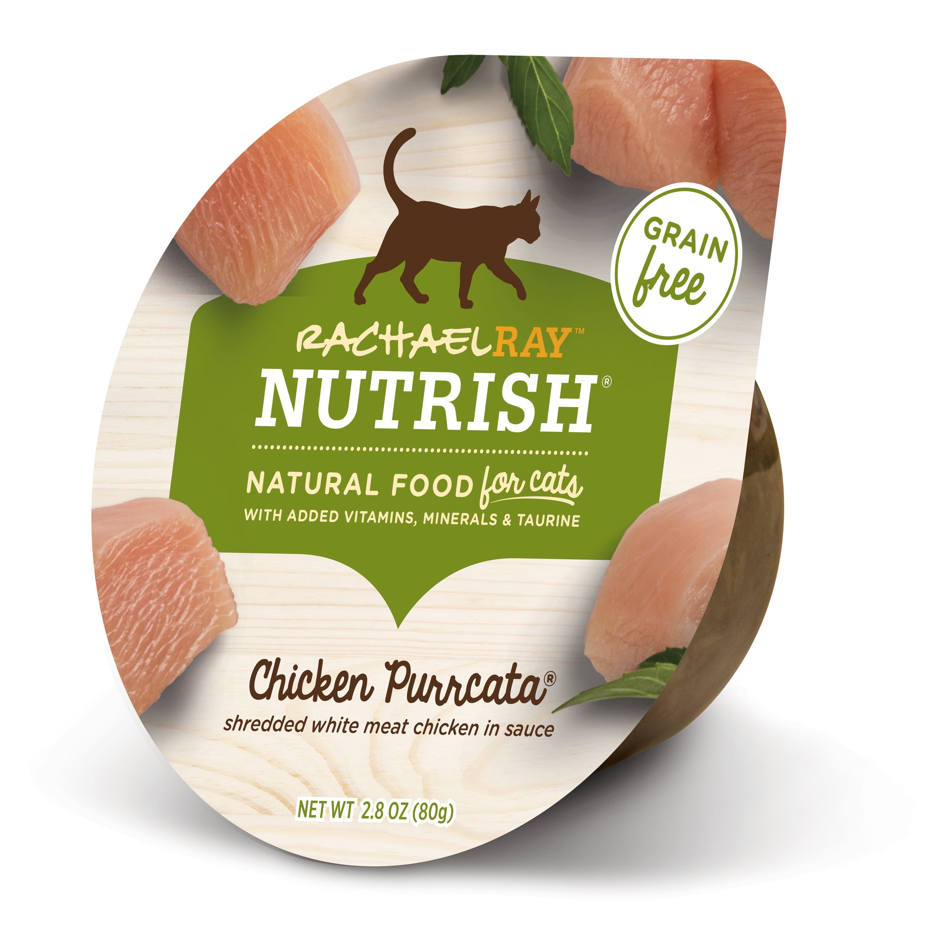 Rachael Ray Nutrish Chicken Purrcata Natural Grain Free Wet Cat Food, 2.8 Oz. Tub
