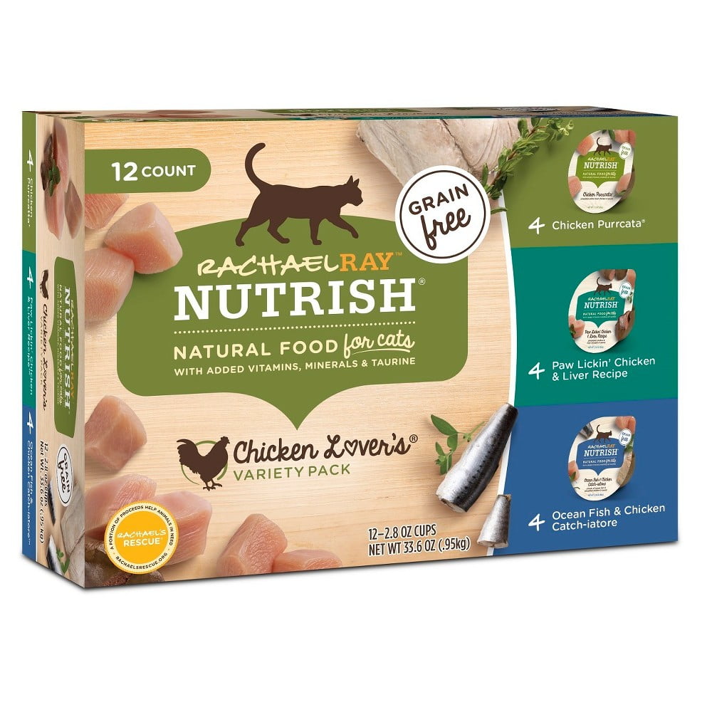 Rachael Ray Nutrish Natural Wet Cat Food Variety Pack (Pack of 32)