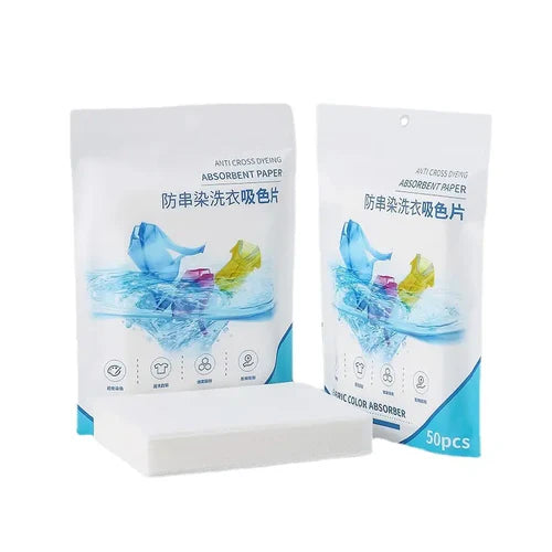 50 PCS/Bag Laundry Tablets Laundry Paper Anti-Staining Clothes Sheets