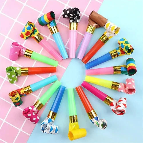 10/20PCS Colorful Whistles Toy Funny Toy Children Blowing Dragon