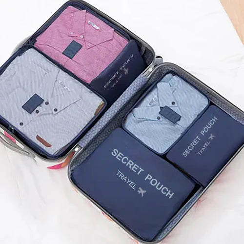 6 Pcs Travel Luggage Storage Bags, Versatile Lightweight Storage
