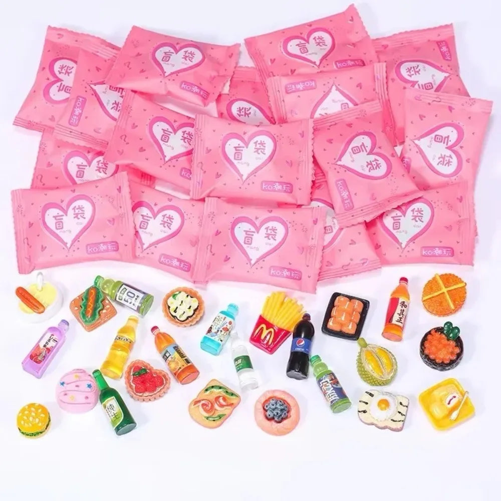 Random Style Bag Miniature Food Toy Mini Model Toys Simulation