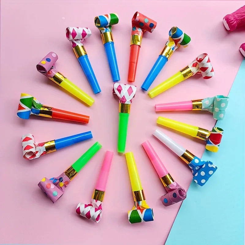 10/20PCS Colorful Whistles Toy Funny Toy Children Blowing Dragon