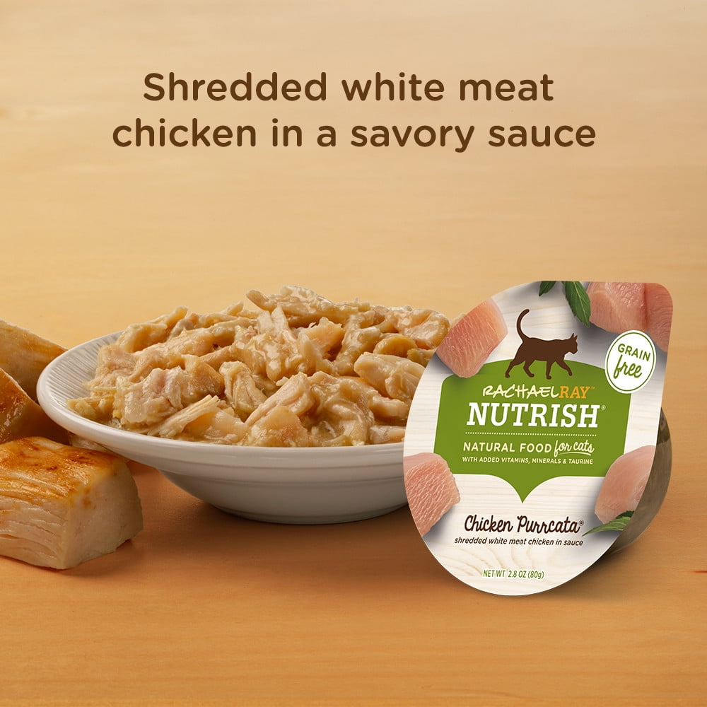 Rachael Ray Nutrish Chicken Purrcata Natural Grain Free Wet Cat Food, 2.8 Oz. Tub