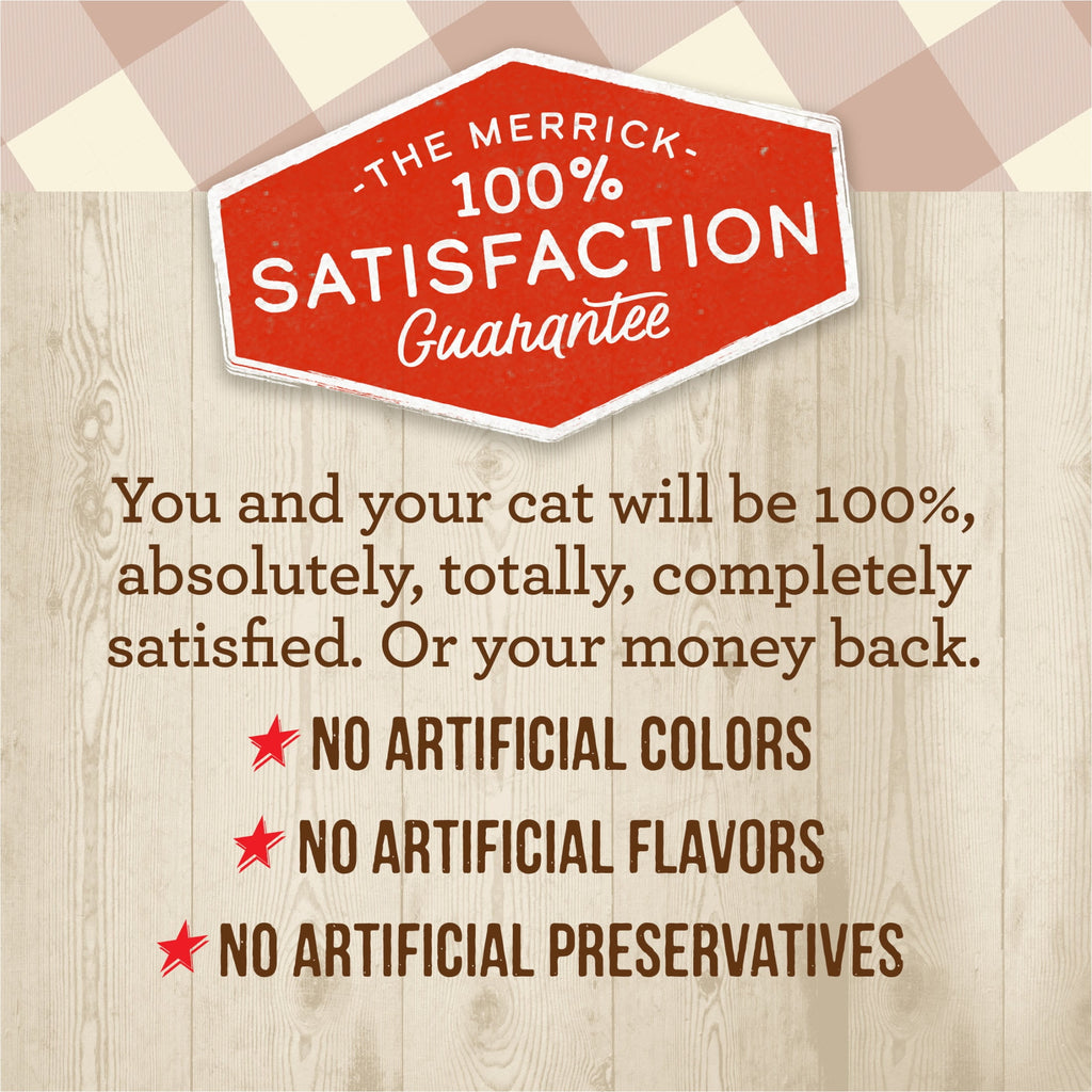 Merrick Purrfect Bistro, Grain Free High Protein Chicken, Wet Cat Food Pate, 5 oz Cans, 24 Pack