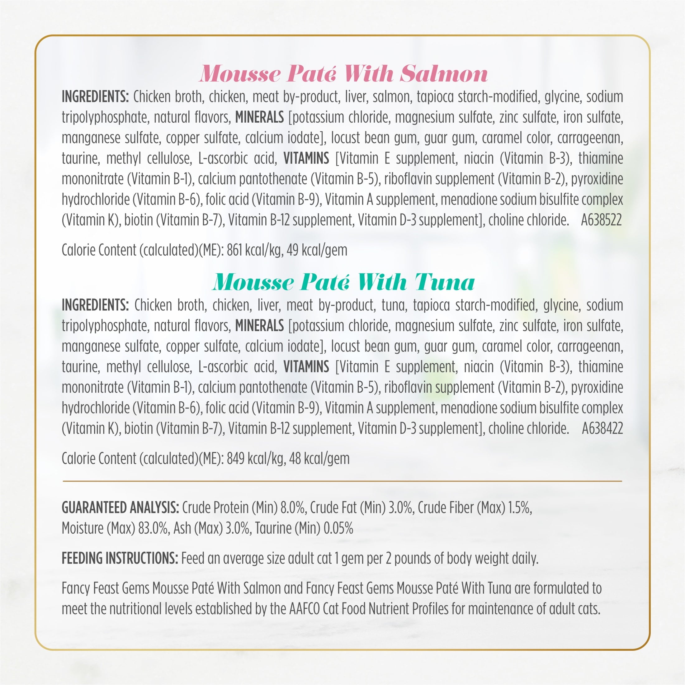 Fancy Feast Gems Pate Mousse and a Halo of Savory Gravy Wet Cat Food Variety Pack, (1) 12 ct Boxes