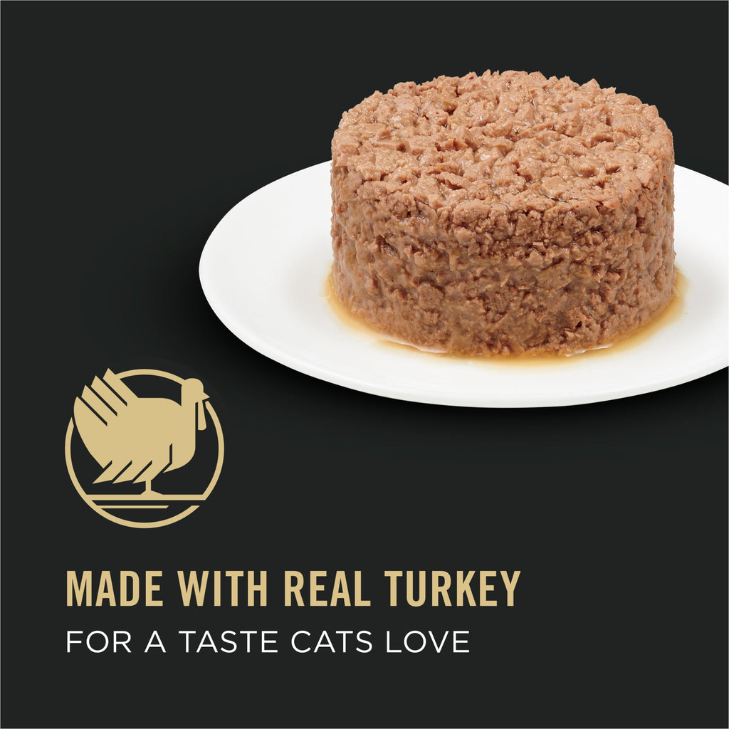 Purina Pro Plan Weight Management, Turkey Rice, Wet Cat Food3 oz Cans, 24 Pack