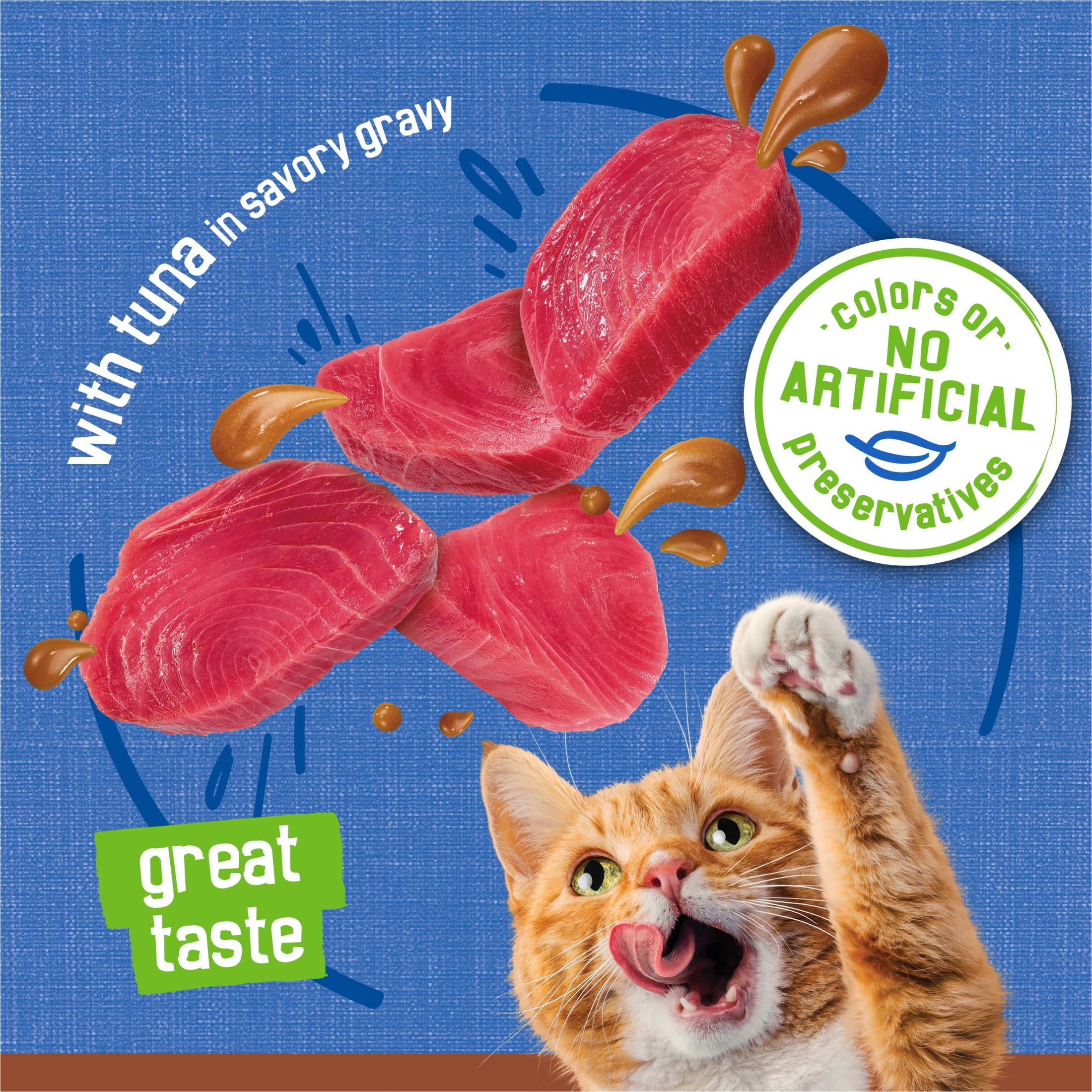 (12 pack) Purina Friskies Wet Cat Food Gravy Pate, Tuna, Wet Cat Food, 5.5 oz. Can