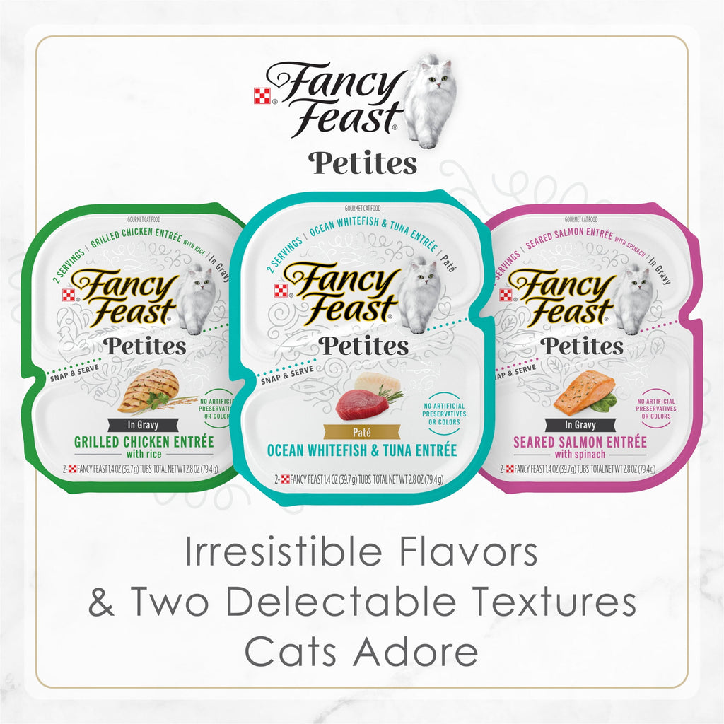 (12 pack) Purina Fancy Feast Petites Braised Chicken Entrée Gourmet Wet Cat Food Pate