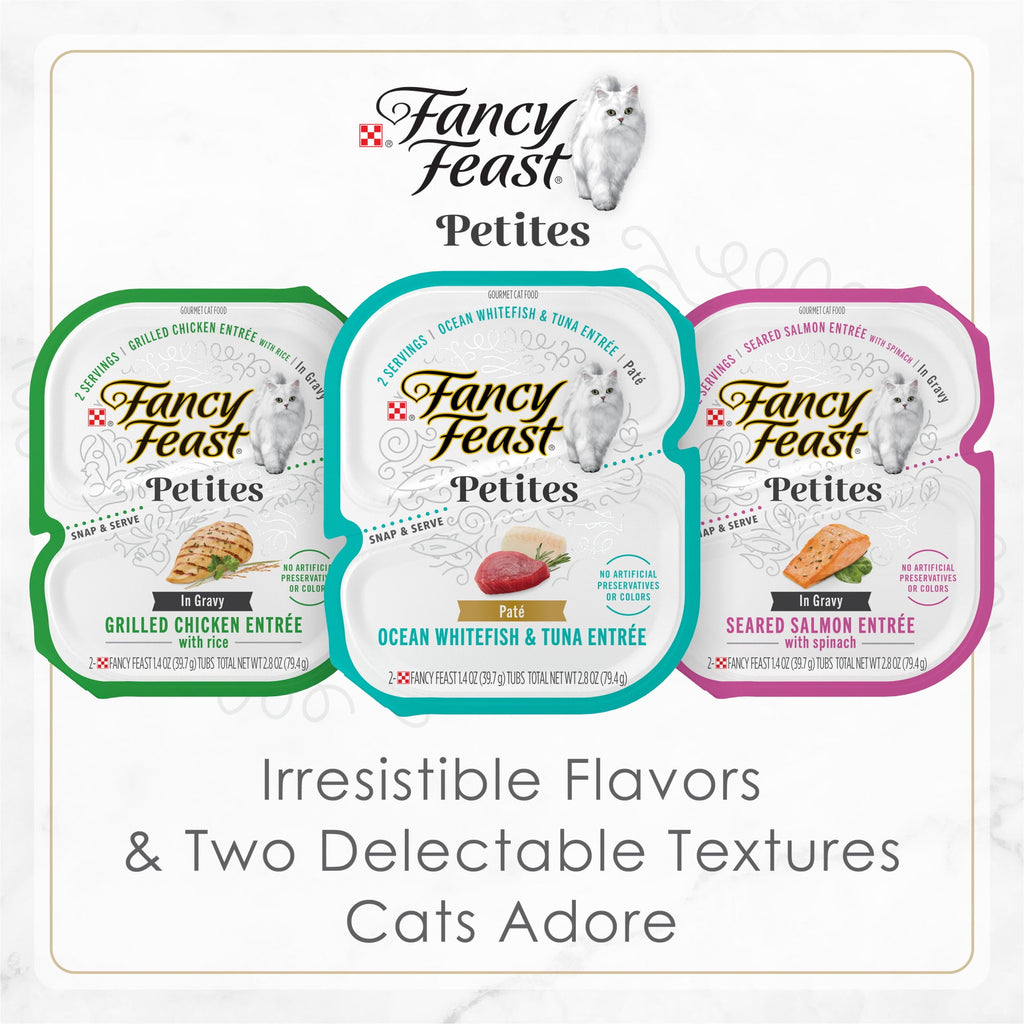 (12 pack) Purina Fancy Feast Petites Tender Beef Entree With Carrots in Gravy Gourmet Wet Cat Food Pate
