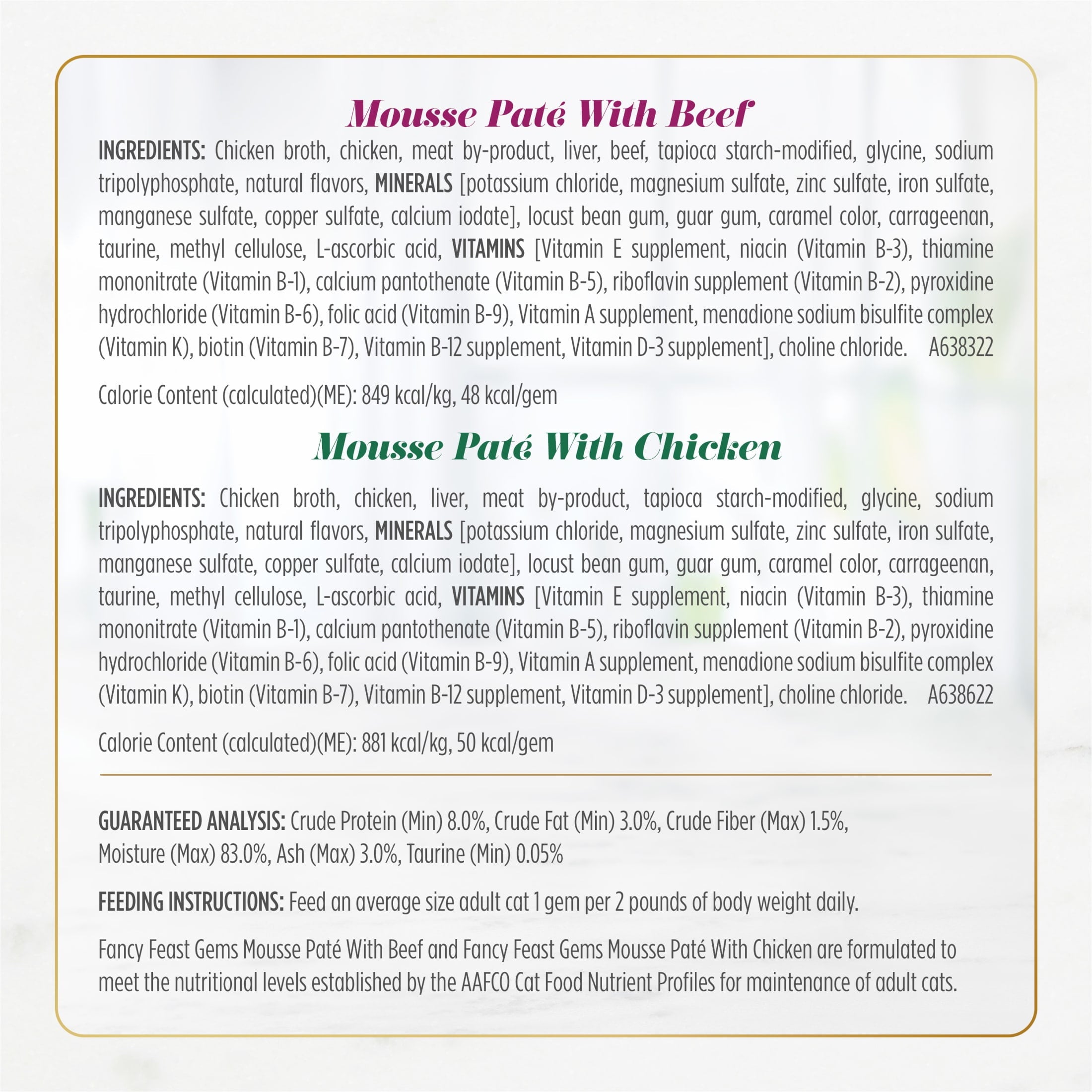 Fancy Feast Gems Pate Mousse and a Halo of Savory Gravy Wet Cat Food Variety Pack, (1) 12 ct Boxes